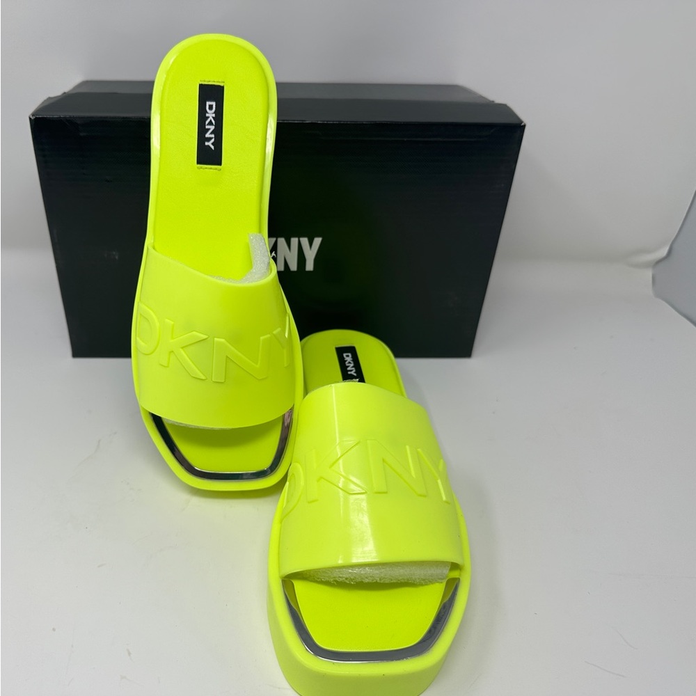 DKNY Platform Slides - fluorescent  color